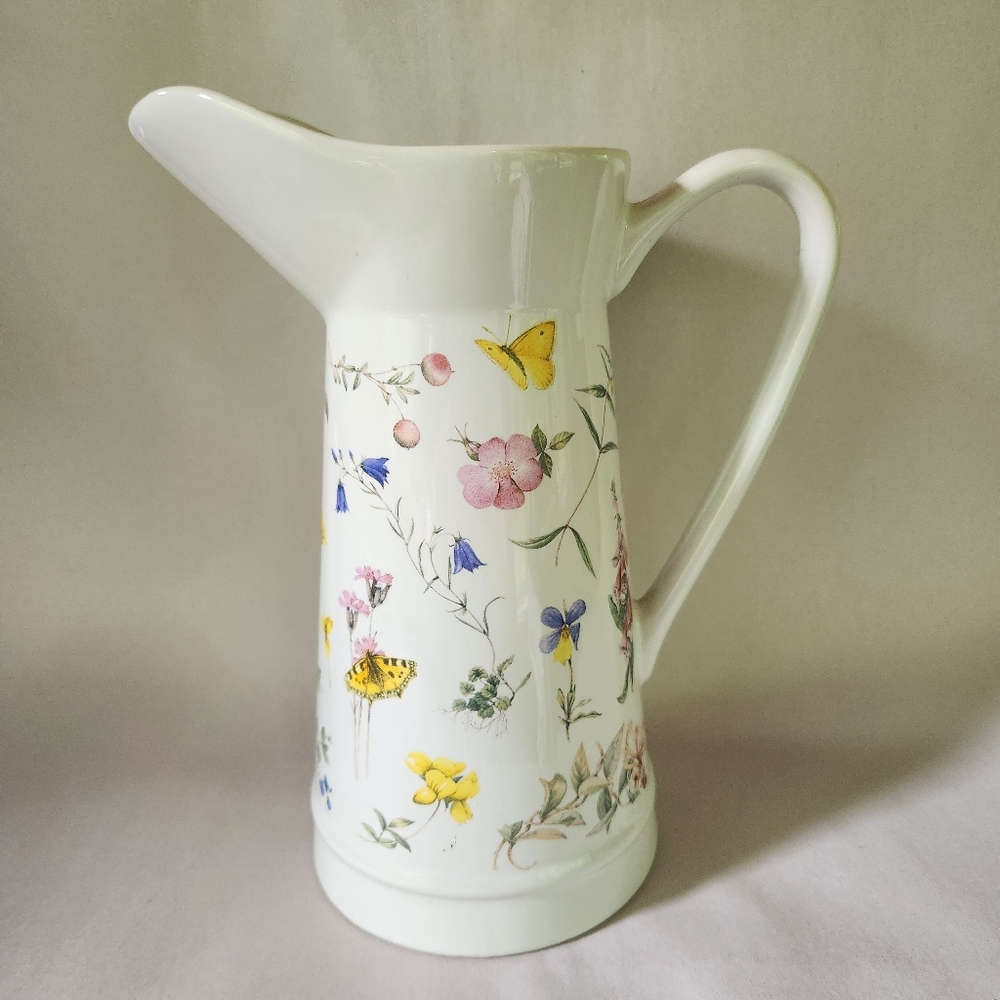 Hallmark Marjolein Bastin Ceramic Flower Pitcher/Vase